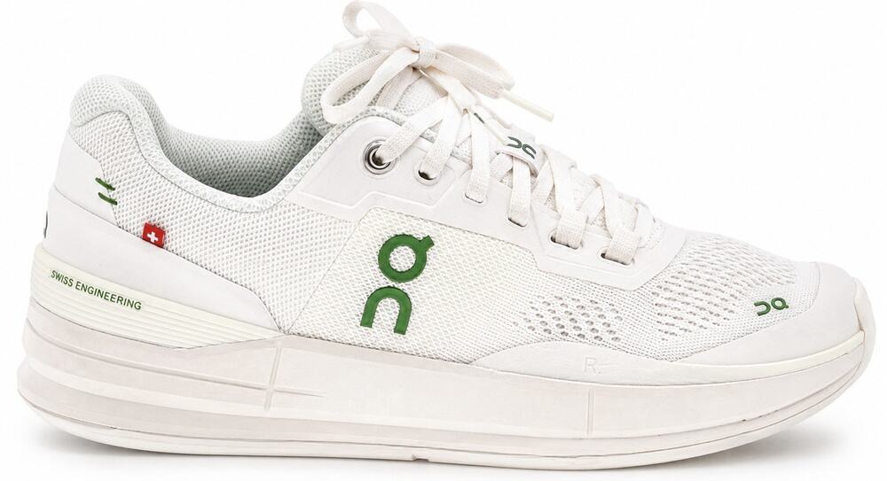 On Cloud The Roger Advantage Women Sneakers Sz 9 White Green Running/Walk Shoes